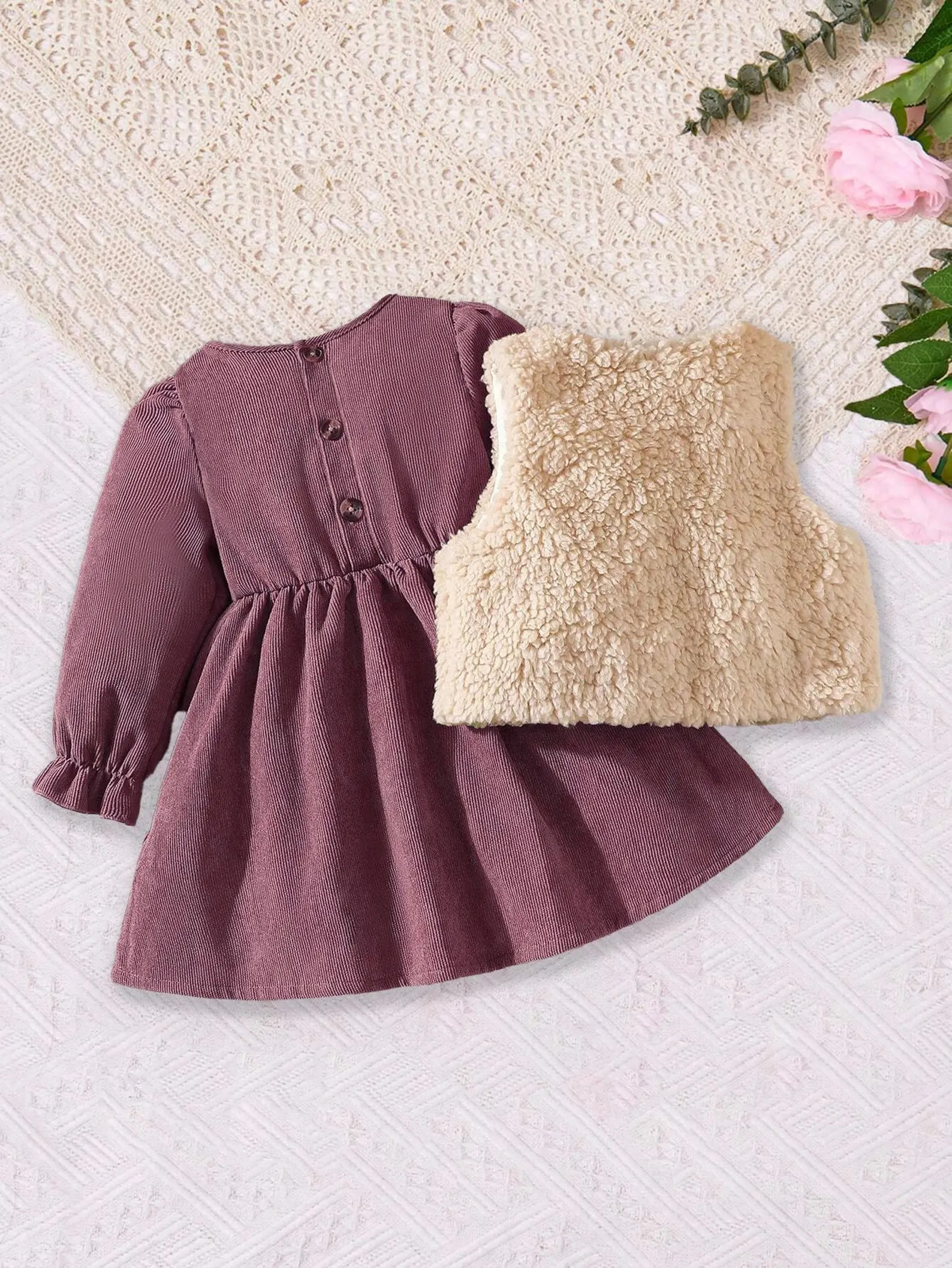 Katy Set: Conjunto de Vestido con mangas + Torera vista adicional