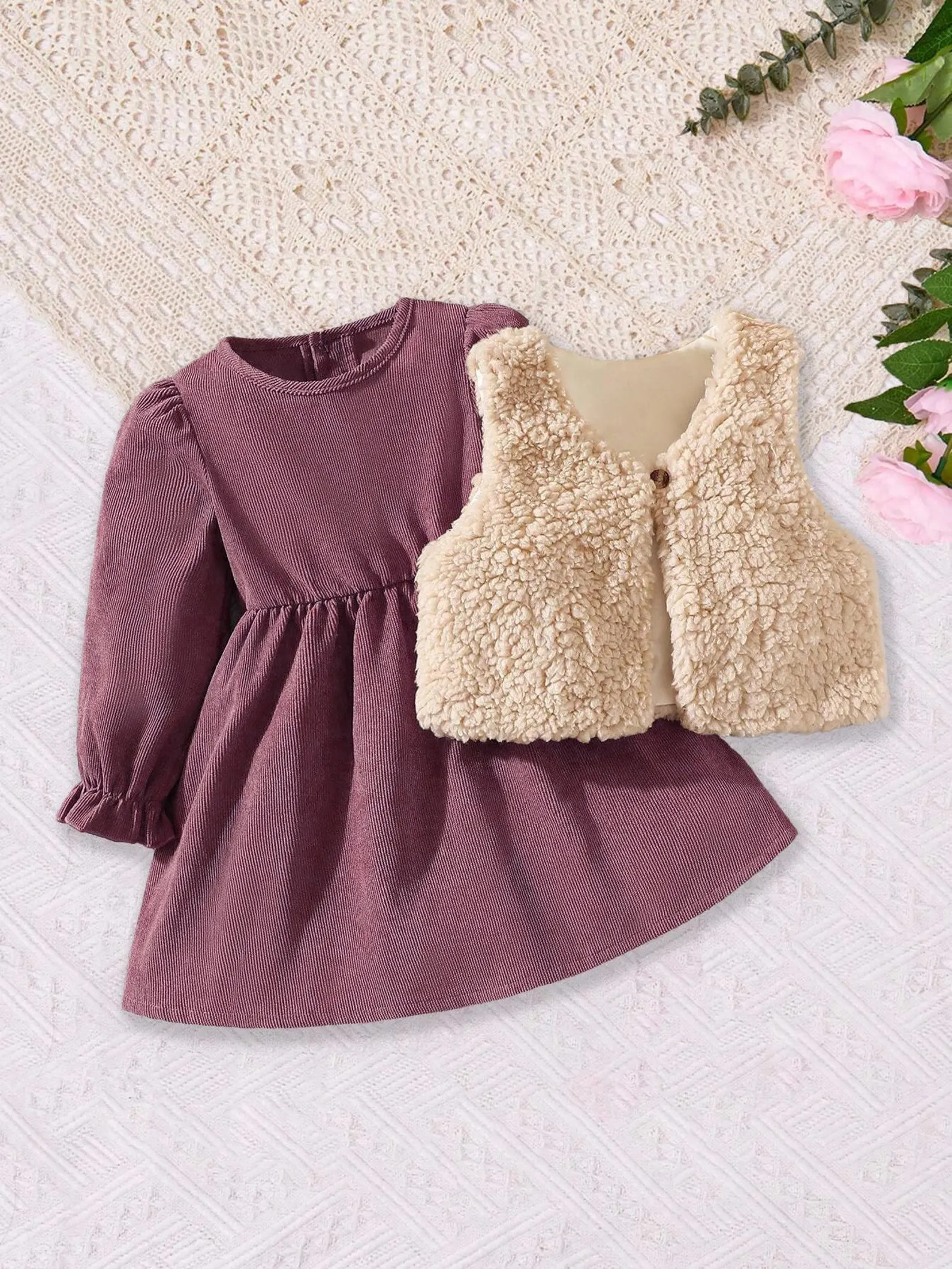 Katy Set: Conjunto de Vestido con mangas + Torera vista adicional