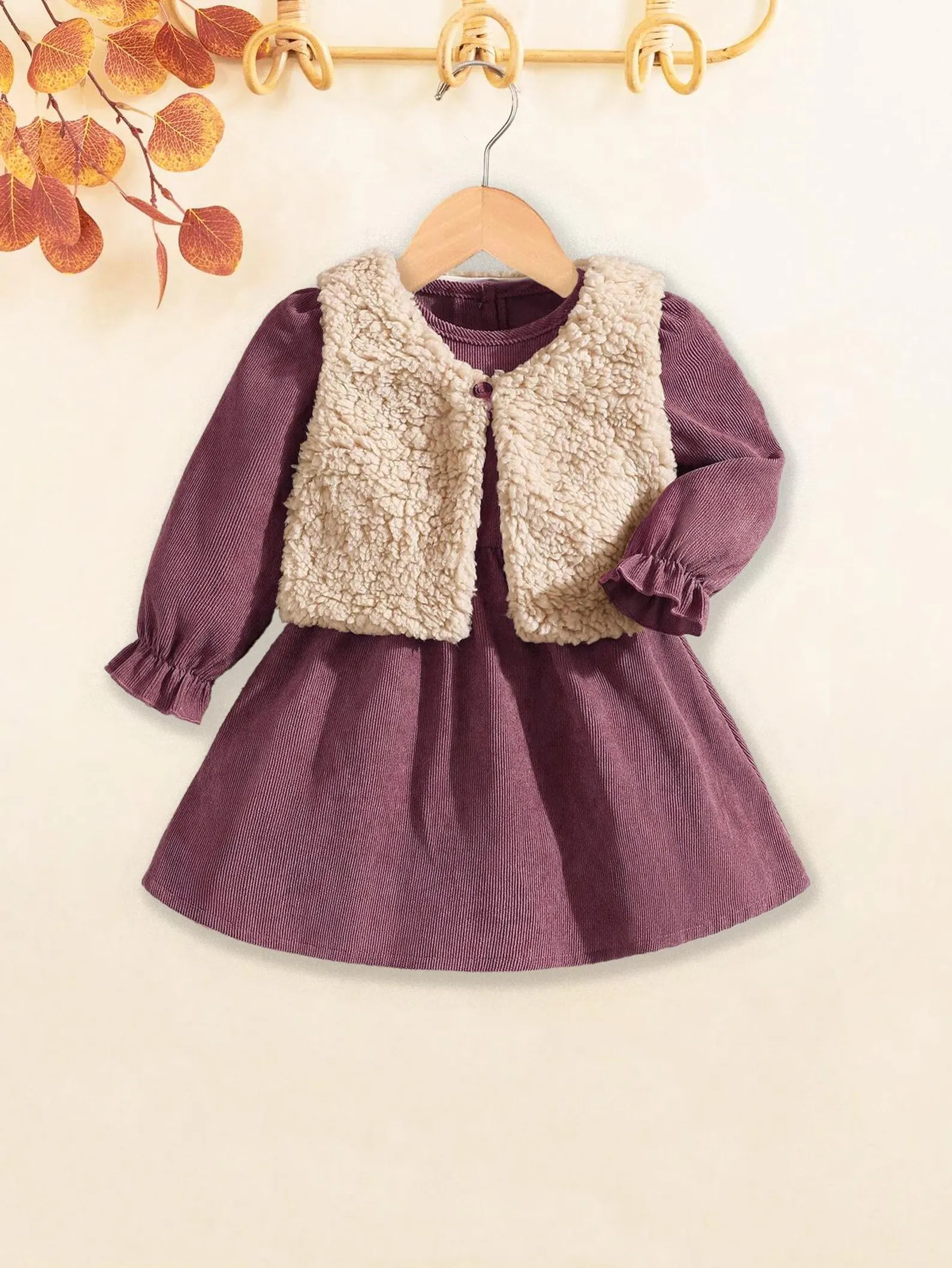 Katy Set: Conjunto de Vestido con mangas + Torera