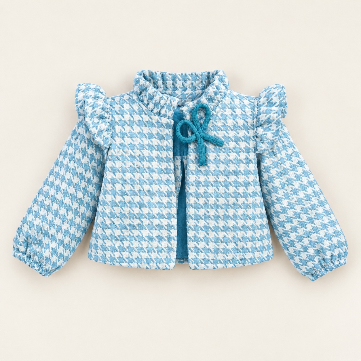 Nina Set: Conjunto de Chaqueta con volantes + vestido con botones posteriores vista adicional