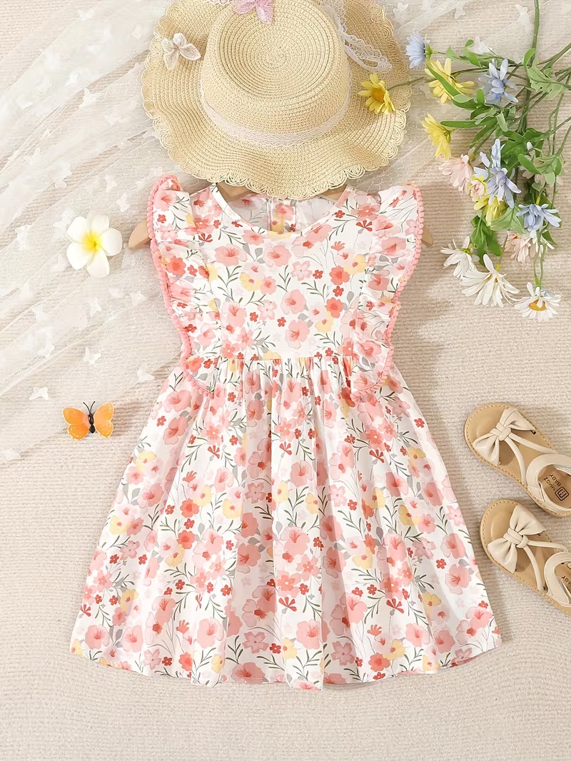 Vestido Manga Escarola